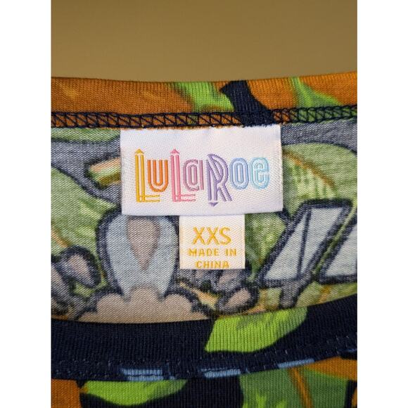 Lularoe Size XXS Julia Dress – Fitted Half Sleeve Floral Multi-Print Multi-Color - Picture 7 of 8